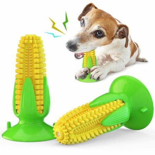 Squeaky Dog Toys Puppy Toothbrush Teeth Cleaning Toys Tough Chew Toys For Aggressive Chewers Dog Dental Oral Care Toy