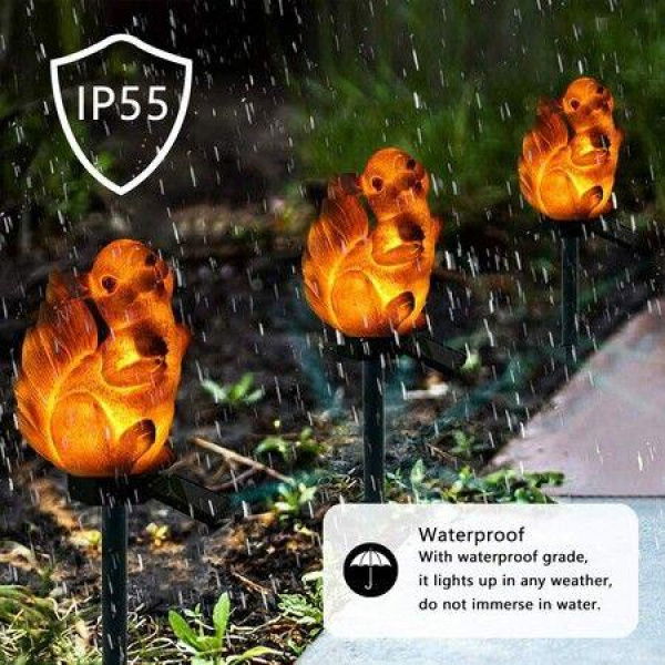 Squirrel Garden Solar LightSolar Powered LED Garden LightsGarden Solar Landscape Light