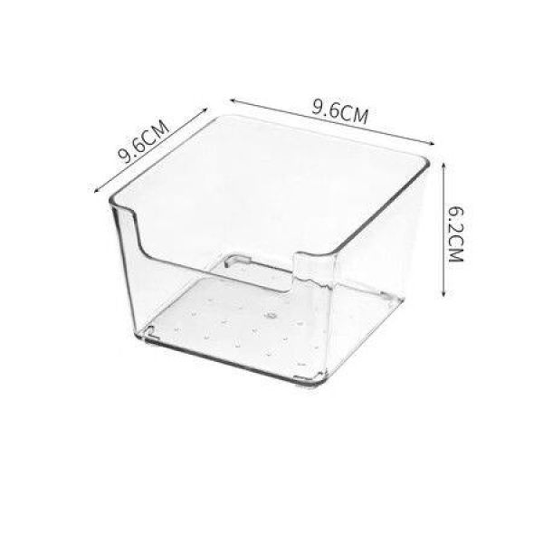 Stackable Pantry Organizer Bins Clear Fridge Organizers For Kitchen Freezer Countertops Cabinets - Plastic Food Storage Container With Handles For Home And Office