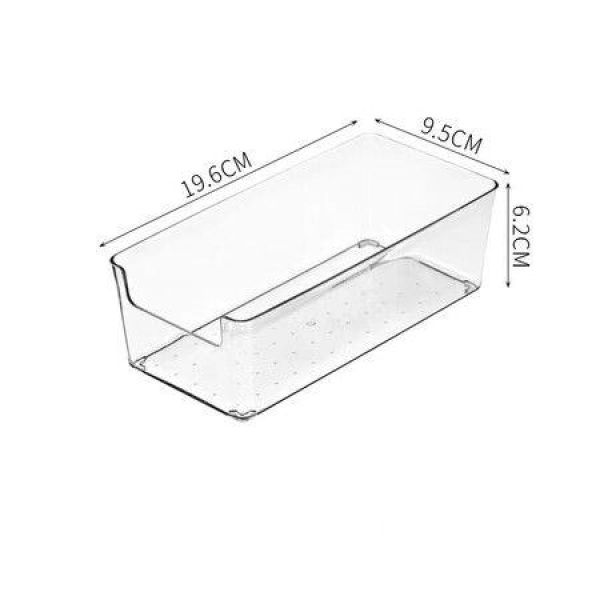 Stackable Pantry Organizer Bins Clear Fridge Organizers For Kitchen Freezer Countertops Cabinets - Plastic Food Storage Container With Handles For Home And Office