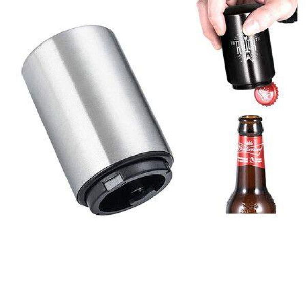 Stainless Steel Automatic Beer Bottle Opener (Silver)