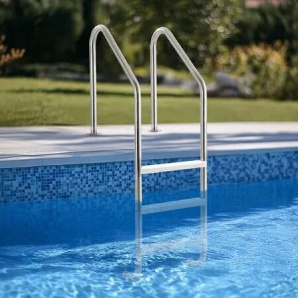 Stainless Steel Pool Ladder 3-Step & 2 Handrails for 1219.2-1371.6 mm Pool