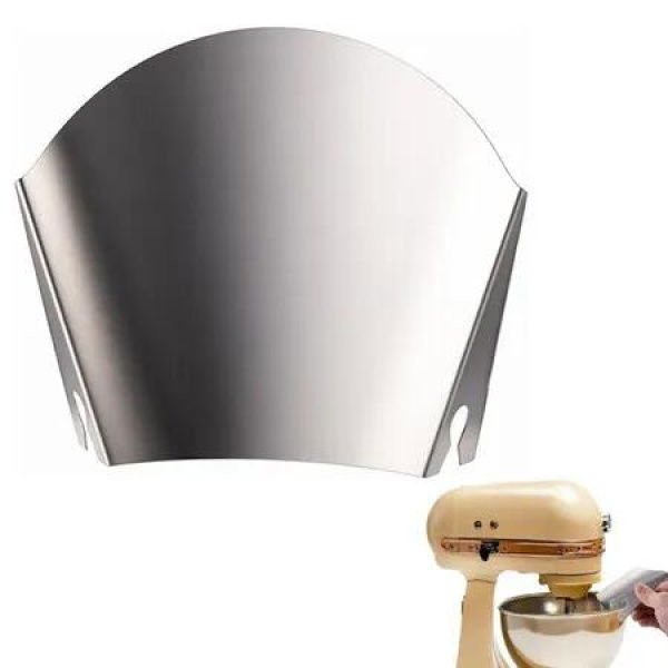 Stainless Steel Pouring Chute Compatible with KitchenAid Stand Mixer with Stainless Steel Bowl
