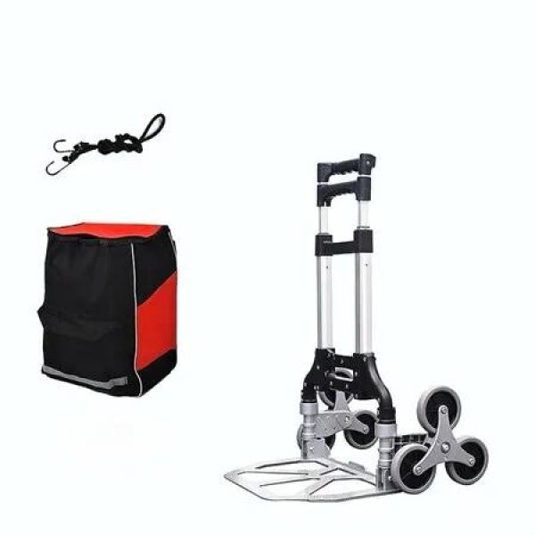 Stair Climbing Hand Truck 70kgs,Heavy Duty Dolly Cart for Stairs,Folding Stair Climbing Trolley with Six Wheels and Telescoping Handle