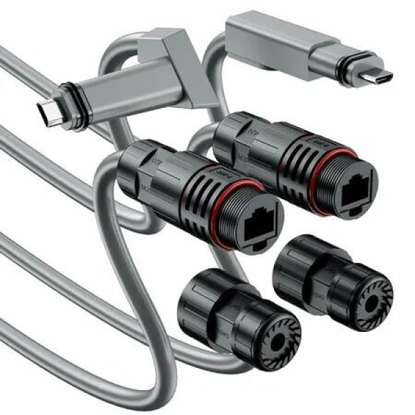 Starlink Ethernet Adapter V2 2 Pack Waterproof Cable SPX to RJ45 Female Connectors Starlink Actuated Gen 2 Dishy and Router Repair Kit