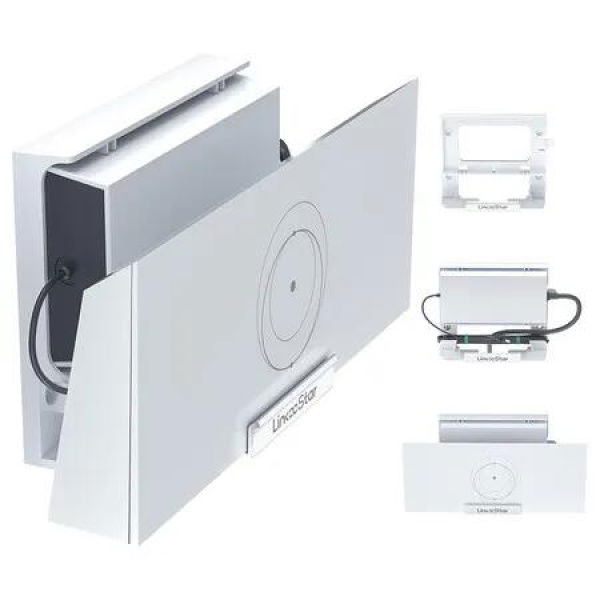 Starlink Gen 3 Router Mount, 2 in 1 Starlink V3 Router Wall Mount/Desk Mount with Starlink Power Supply Mounting Kit Accessories for Space Saving