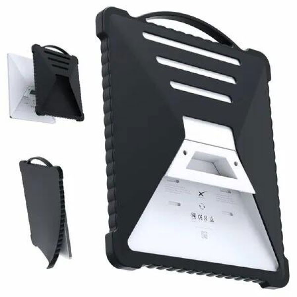 Starlink Mini Silicone Protective Cover, Accessories for Starlink Portable Full Cover Shell, Protection with Shock-Absorbing Corners Black