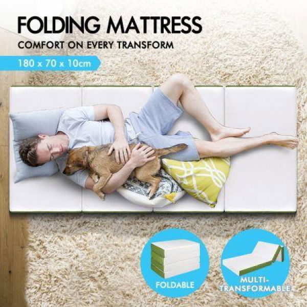 STARRY EUCALYPT Folding Foam Mattress Foldable Sofa Bed Portable Camping Mat Cushion