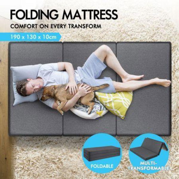 STARRY EUCALYPT Folding Mattress Foldable Foam Chair Sofa Lounge Portable Double