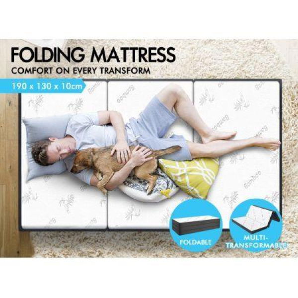 Starry Eucalypt Folding Mattress Foldable Sofa Lounge Foam Chair Portable Double