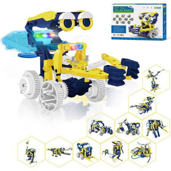 STEM Projects For Kids Ages 8-12 Robot Kits With Single LED Light Educational Building ToysGift For Kids