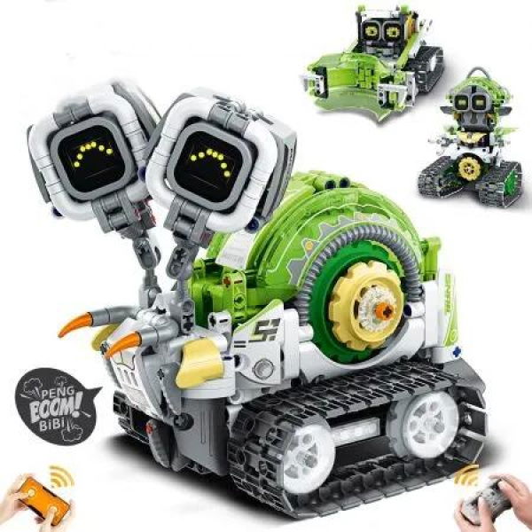 STEM Robot Building Sets 3 in 1 Remote & App-Controlled Robotic Toys Educational Programmable Coding Kit for Kis Aged 8+(478 Pcs)