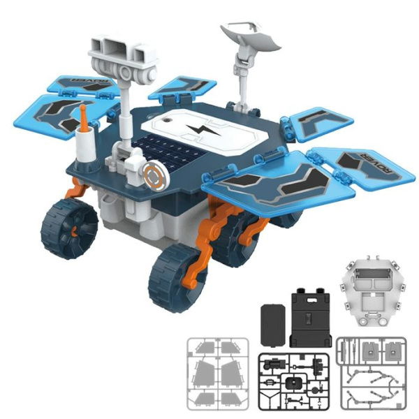 STEM Solar Power Car DIY Science Experiment Model Kit Educational Building Project For Kids Boys Girls Age 8+ Blue.