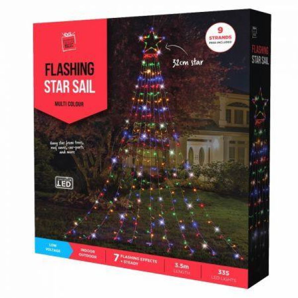 Stockholm LED Star Cascade Christmas Lights | RedTicket