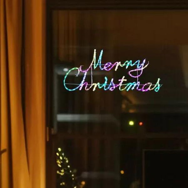 Stockholm Christmas Lights MERRY CHRISTMAS SIGN Motif Lights 168 LEDs Decor