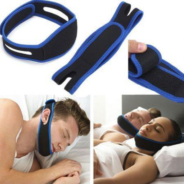 Stop Snoring Chin Strap Apnoea Stopper Solution Anti Snore Sleep Apnea Belt