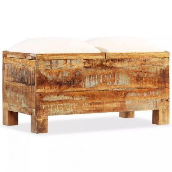 Storage Bench Solid Reclaimed Wood 80x40x40 Cm