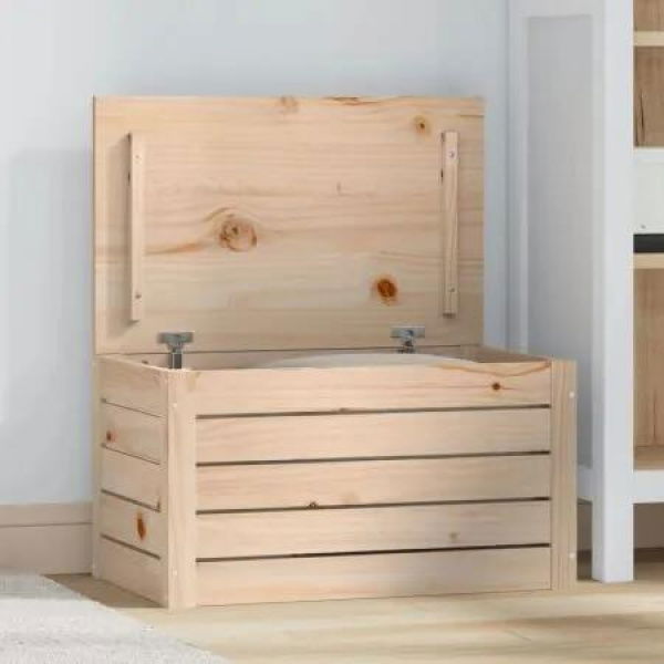 Storage Box 59.5x36.5x33 cm Solid Wood Pine