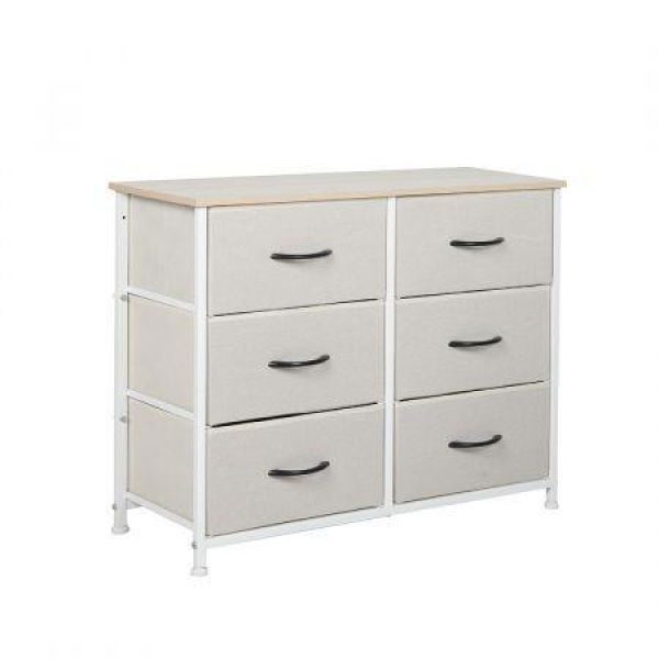 Storage Cabinet Tower Chest Beige