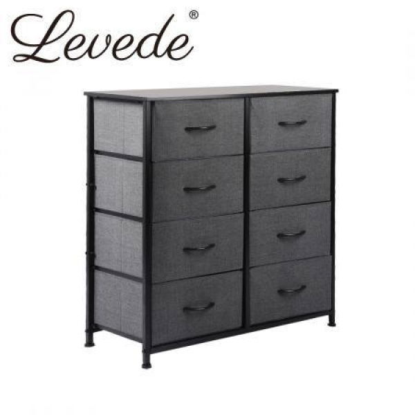 Storage Cabinet Tower Chest Dark Grey