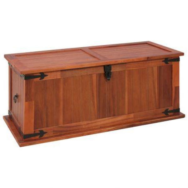 Storage Chest 90x45x40 Cm Solid Acacia Wood