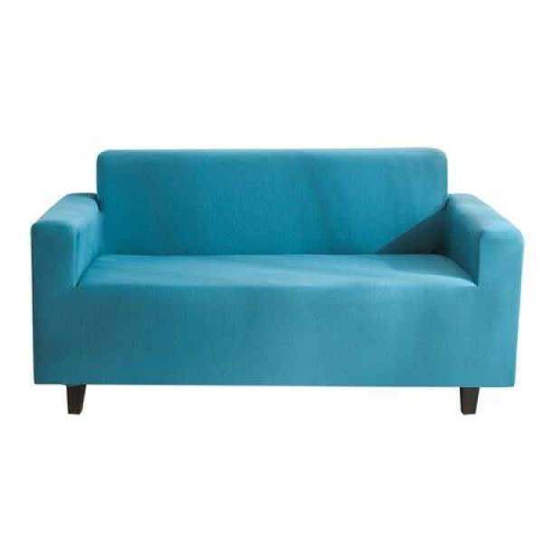 Stretch Sofa Covers 1 Piece Polyester Spandex Fabric Living Room Couch Slipcovers (Large Blue)