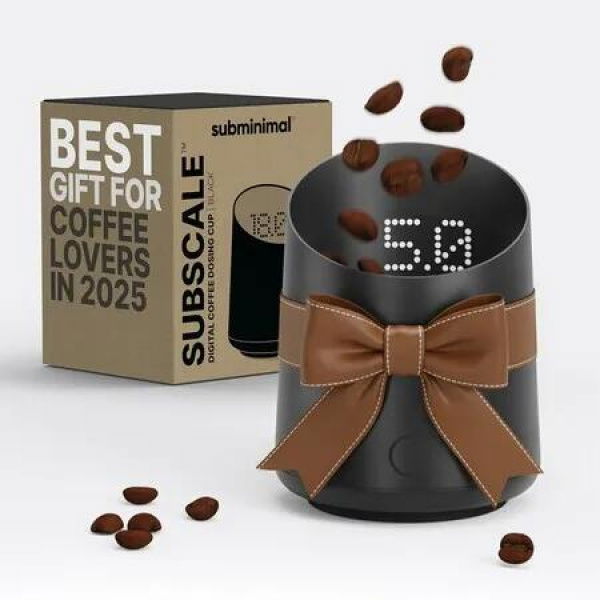 Subminimal Subscale Digital Dosing Cup with LED Display â€“ Sleek & Precise Scale - Dosing & Brewing Accessories, Measures Coffee Grounds for Espresso