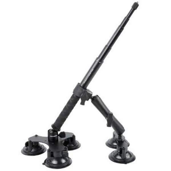 Suction Car Mount for Insta360 x5,x4,x3,x2,x,One RS,R Compatible with GoPro Max Camera 5 in 1 Suction Mount Kit (Includes 44.9-inch Selfie Stick)