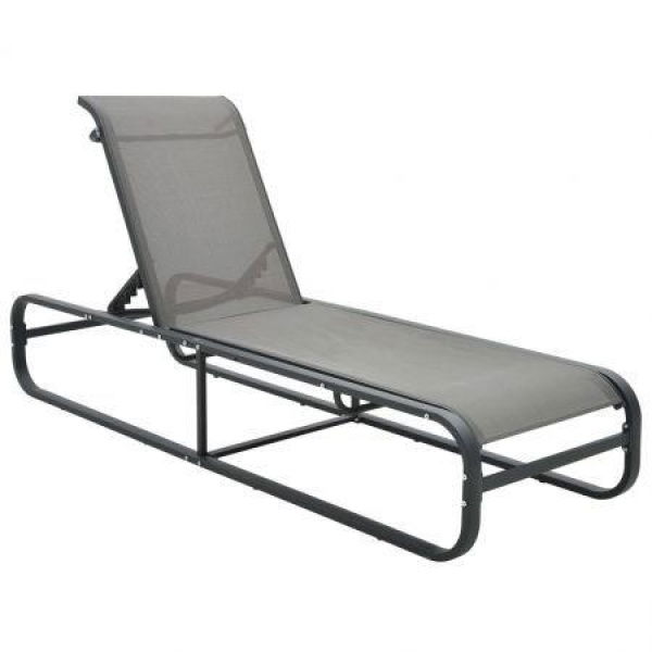 Sun Lounger Aluminium And Textilene