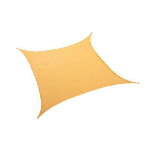 Sun Shade Sail Cloth ShadeCloth Canopy Outdoor Awning Cover Square Beige 3Mx3M