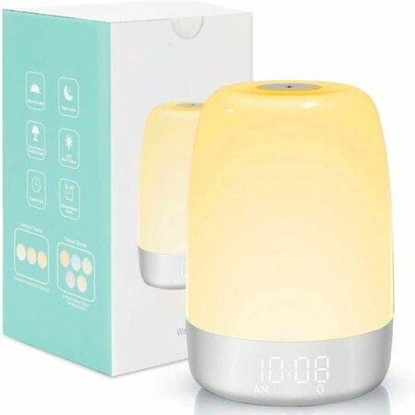 Sunrise Simulation Wake Up Light, Sunrise Simulation Alarm Clock for Kids Adults Heavy Sleepers Led Night