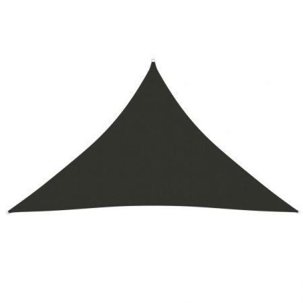 Sunshade Sail Oxford Fabric Triangular 2.5x2.5x3.5m Anthracite.