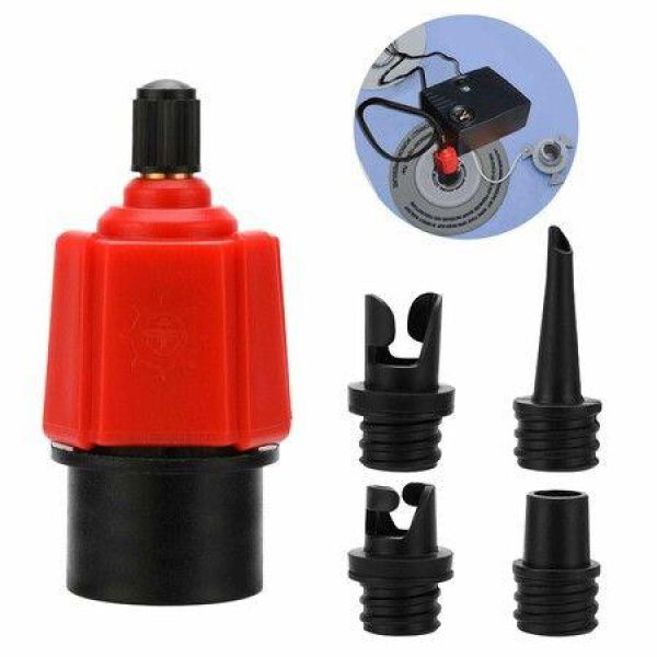 Sup Inflatable Pump Adapter Air Pump Converter 4 Standard Conventional Air Valve Attachment For Inflatable Boat Stand Up Paddle Board And Bed