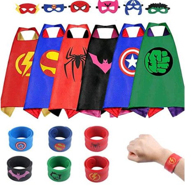 Superhero Cape Set Toys For Boys Girls Party Supplies Christmas Halloween Gifts