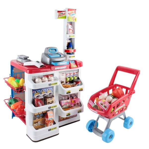 Supermarket Pretend Play Set - Red White