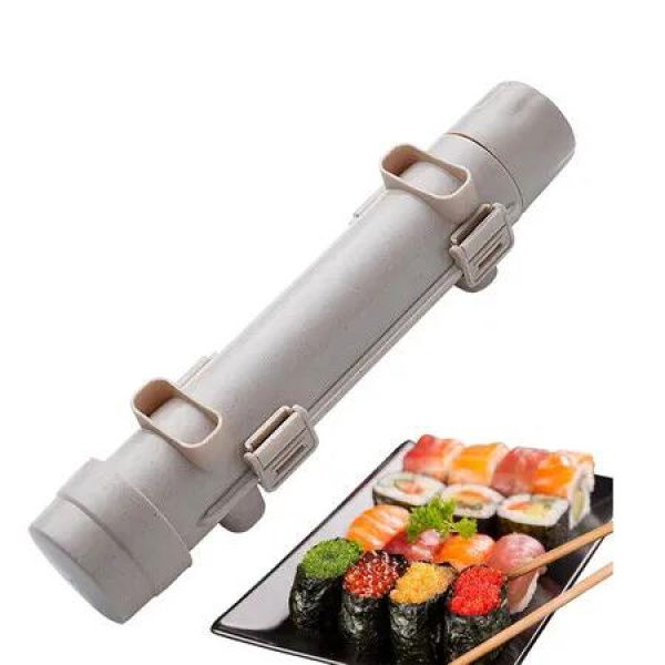 Sushi Maker, Food Grade Sushi Bazooka, Sushi Molds, Perfect for Crafting Sushi Roller with Rice,Vegetables,and Meat, Beige