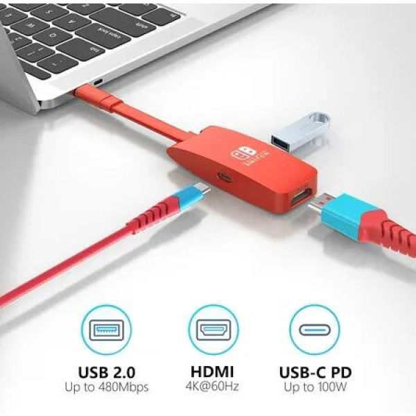 Switch and OLED TV Dock Replacement: Compatible with MacBook Pro, Air, and Samsung DEX