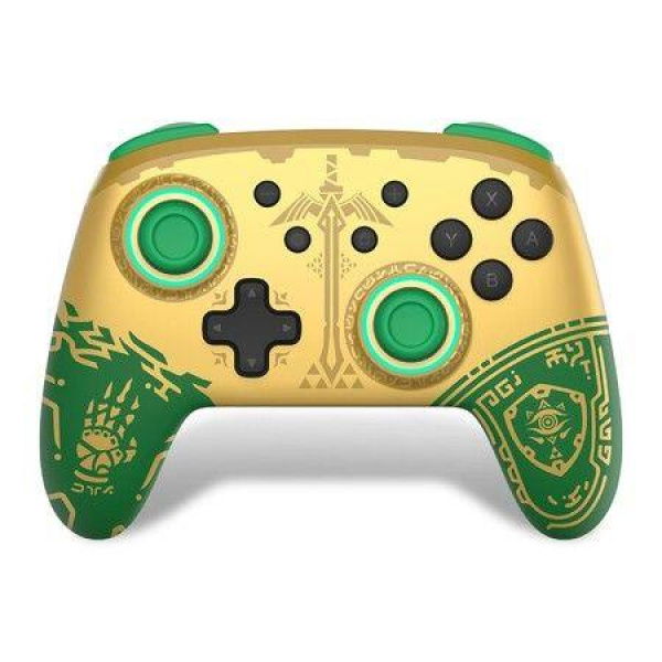 Switch Controller Wireless Switch Pro Controllers For SWITCH/OLED/LITE Switch Remote Gamepad With NFC Turbo Vibration Wake Up And Motion Control Function (Zelda Tears Of The Kingdom Green)