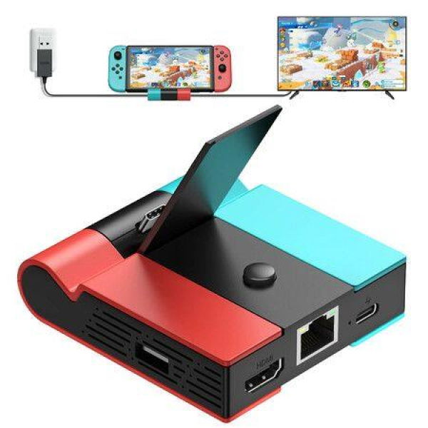 Switch Dock For Nintendo Switch And Switch OLED Foldable TV Dock With 45W PD Charging 4K HDMI Port