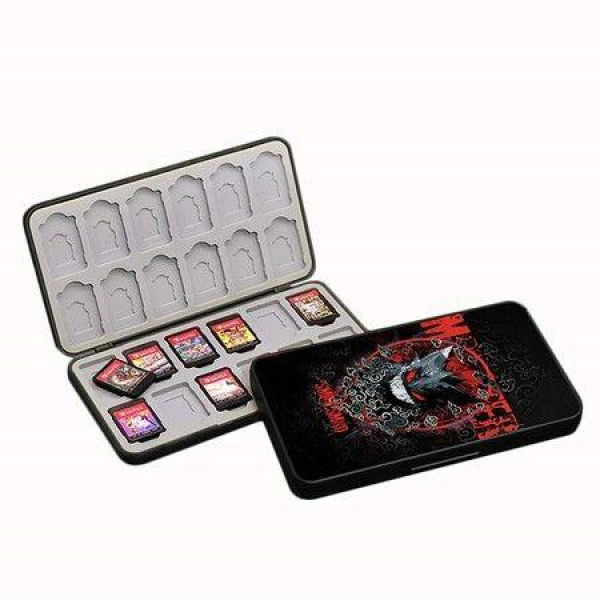 Switch Game Card Storage Case With 24 Cartridge Slots And 24 Micro SD Card Storage With Magnetic Closure