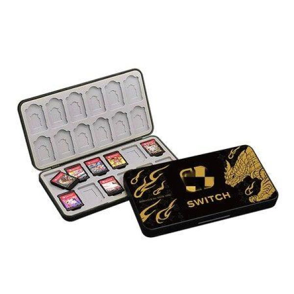 Switch Game Card Storage Case With 24 Cartridge Slots And 24 Micro SD Card Storage With Magnetic Closure