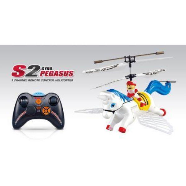 Syma S2 Rc Helicopter 3 Channels Gyro Fantastic Flying Pegasus - Blue