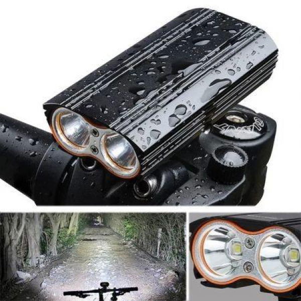 T6 Highlight USB Charging Waterproof Mountain Bike Riding Lights