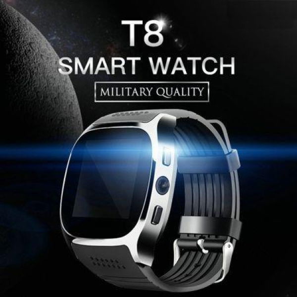 T8 Bluetooth Smart Watch Smart Watch With Camera Facebook Whatsapp Support SIM TF Card Call Smartwatch For Android