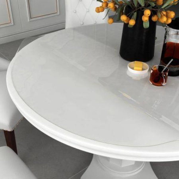 Table Protector Transparent Ã˜ 120 cm 2 mm PVC