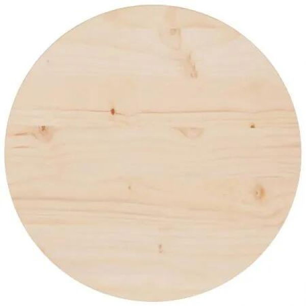 Table Top Ã˜40x2.5 cm Solid Wood Pine