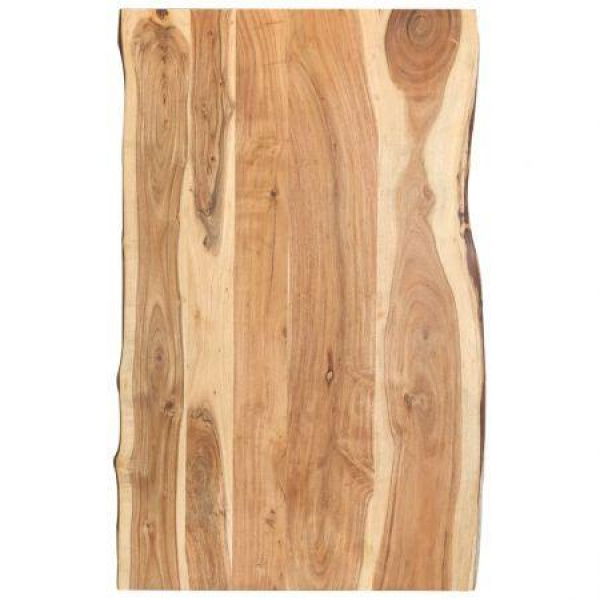 Tabletop Solid Acacia Wood 100x(50-60)x3.8 Cm.