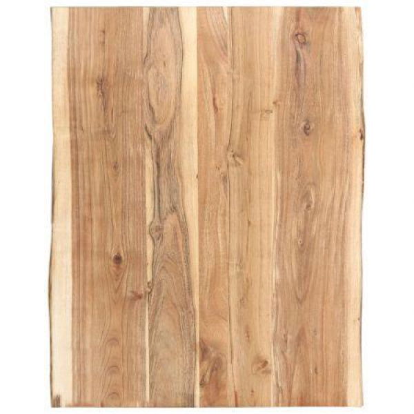 Tabletop Solid Acacia Wood 80x(50-60)x3.8 Cm