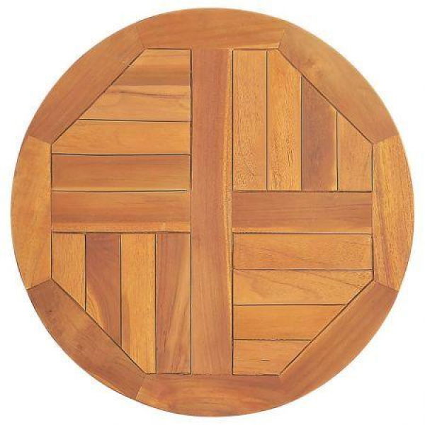 Tabletop Solid Teak Wood Round 2.5 Cm X 50 Cm.