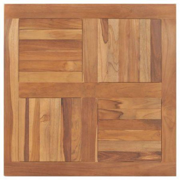 Tabletop Solid Teak Wood Square 80x80x2.5 Cm.